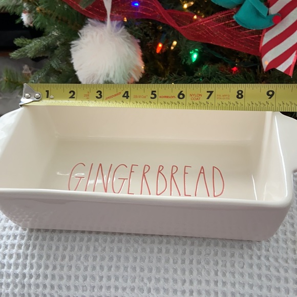 Rae Dunn ‘Gingerbread’ Loaf Pan. NWOT. Never used. Cream with Orange LL … - Picture 5 of 7